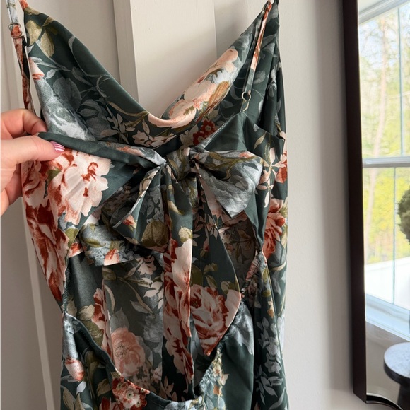 Petal & Pup Floral Green Slip Dress - Picture 3 of 4